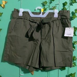Olive green shorts
